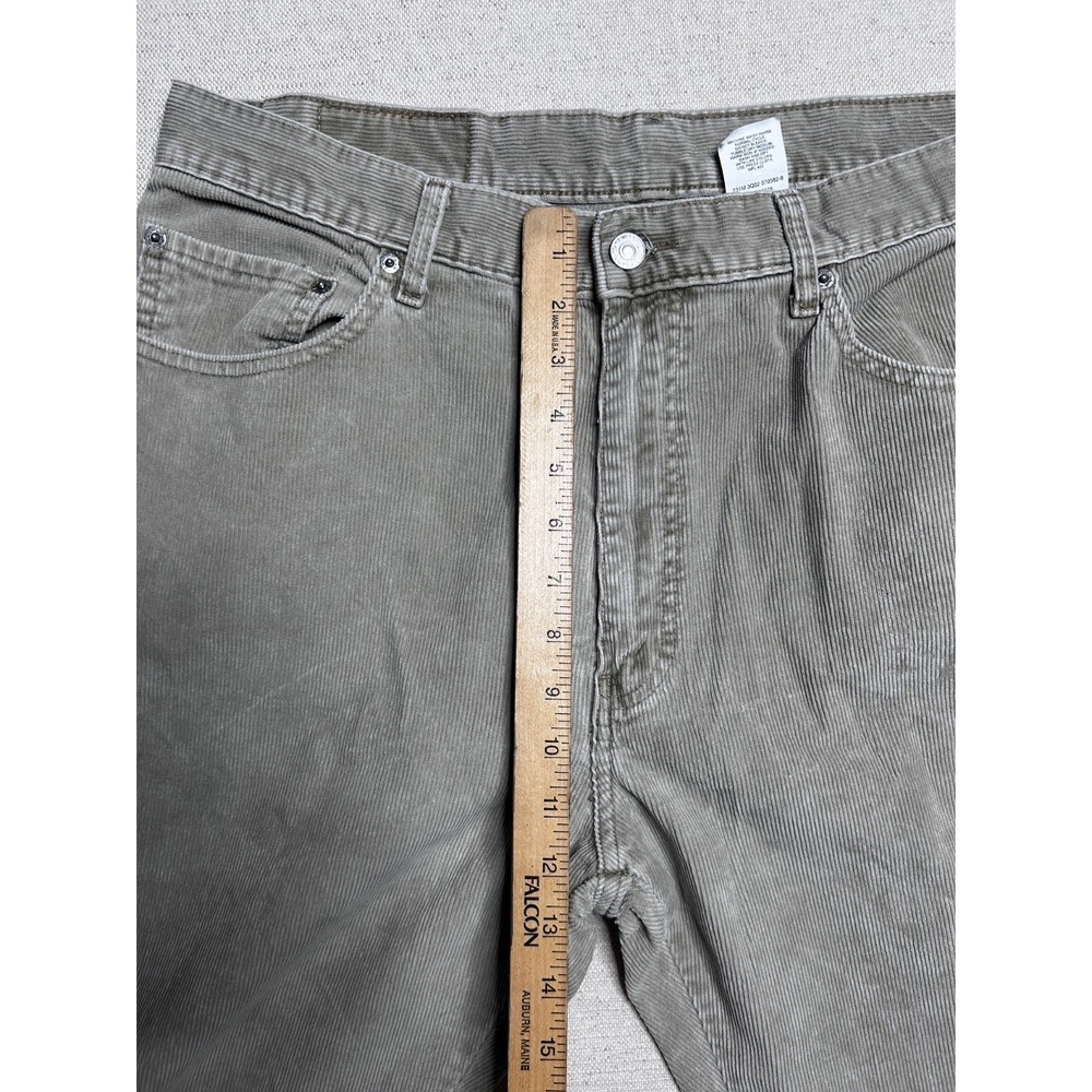 Vintage Levi's 505 Corduroy Pants Men's 36x34 Beige Regular Fit Straight Leg - Picture 6 of 12